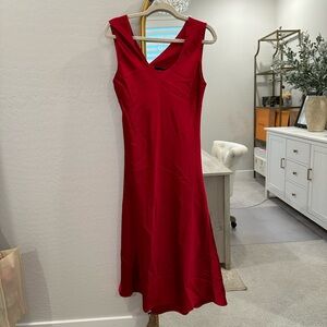 WHBM Sleeveless Satin Slip Dress